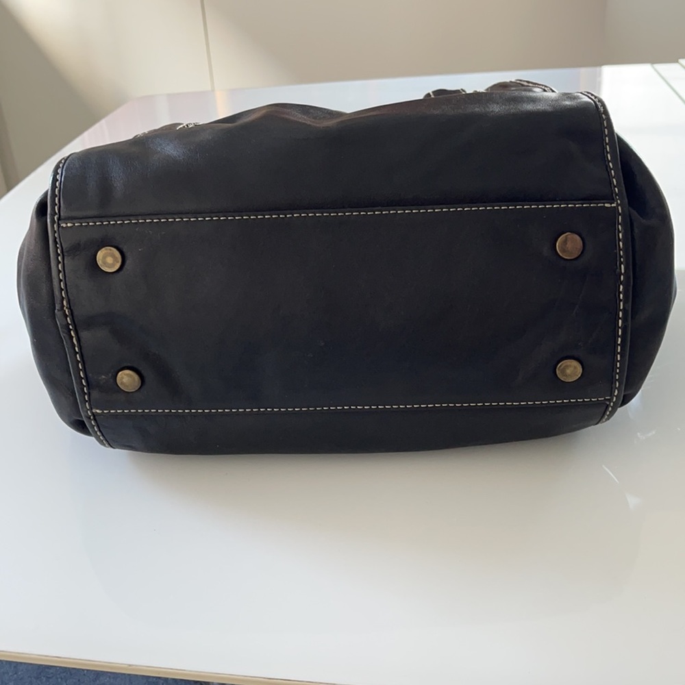 Kenneth Cole NY Black leather studded 2 handle handbag - Picture 10 of 16